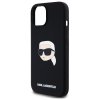 Karl Lagerfeld KLHMP15SSKHPPLK iPhone 15 6.1 czarny/black hardcase Silicone Karl Head Print MagSafe
