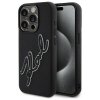 Karl Lagerfeld KLHCP15L3DRKSDLK iPhone   15 Pro 6.1 czarny/black hardcase 3D Rubber Signature