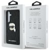 Etui Karl Lagerfeld Leather Monogram Pin Logo Karl Head do Samsung Galaxy S25 czarny