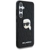 Etui Karl Lagerfeld Leather Monogram Pin Logo Karl Head do Samsung Galaxy S25+ czarny