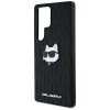 Etui Karl Lagerfeld Leather Monogram Pin Logo Choupette Head do Samsung Galaxy S25 Ultra czarny