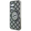Etui Karl Lagerfeld Button               Karl&Choupette Heads On KL Pattern MagSafe do Samsung Galaxy S25 czarny
