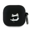 Karl Lagerfeld KLA4RUNCHK AirPods 4      cover czarny/black Silicone Choupette Head 3D