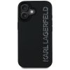 Etui Karl Lagerfeld HC 3D Rubber         Elongated Glitter do iPhone 16 czarny