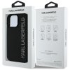 Etui Karl Lagerfeld HC 3D Rubber         Elongated Glitter do iPhone 16 Pro Max czarny