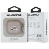 Etui Karl Lagerfeld Monogram Karl &      Choupette Head do AirPods 4 różowy