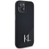 Etui Karl Lagerfeld Silicone Shadow      Metal Initial MagSafe do iPhone 15 czarny