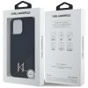 Etui Karl Lagerfeld Silicone Shadow      Metal Initial MagSafe do iPhone 15 Pro czarny