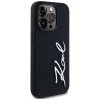 Etui Karl Lagerfeld Silicone Metal       Script Logo do iPhone 14 Pro czarny
