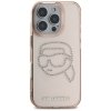 Etui Karl Lagerfeld IML Rhinestones Karl Head do iPhone 16 Pro Max różowy