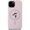 Etui Karl Lagerfeld Silicone             Karl&Choupette MagSafe do iPhone 15 różowy