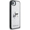 Etui Karl Lagerfeld Fixed Glitter Ikonik Metal Pin do iPhone 16e srebrny
