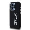 Etui Karl Lagerfeld Silicone Metal       Script Logo do iPhone 15 Pro Max czarny