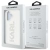 Etui Karl Lagerfeld IML Rhinestones Logo do iPhone 16 przezroczysty