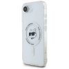 Etui Karl Lagerfeld IML Metal Choupette  Head MagSafe do iPhone 16e biały