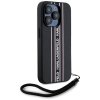 Etui Karl Lagerfeld Saffiano Athleisure  Stripes Cord do iPhone 15 Pro Max czarno-różowy