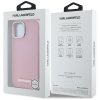 Etui Karl Lagerfeld FW Metal Plate       MagSafe do iPhone 15 różowy