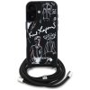 Etui Karl Lagerfeld Crossbody Grained    Pattern & Logo do iPhone 16 czarny