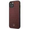 Mercedes MEHCP13MPSQRE iPhone 13 / 14/ 15 6.1 czerwony/red hardcase Leather Stars Pattern