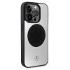 Mercedes MEHMP15L23ACMS iPhone 15 Pro 6.1 srebrny/silver hardcase Leather&Alu MagSafe