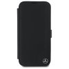 Mercedes MEBKP16S23RBGVK iPhone 16 6.1  czarny/black bookcase Leather Wood Imitation