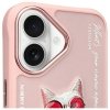 Nimmy etui iPhone 16 6.1 różowy/pink    Glasses Cool Cat