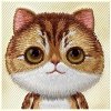 Nimmy etui iPhone 16 Pro 6.3 khaki Big  Eyed Pet 2.0 Cat