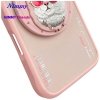 Etui Nimmy Glasses Cool Cat MagSafe do   iPhone 16 różowy