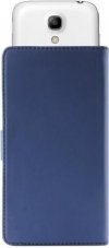 PURO Smart Wallet XL etui uniwersalne niebieskie/blue 5.1 z uchwytem foto oraz kieszeniami na karty i pieniądze UNIWALLET3