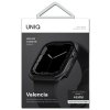 UNIQ etui Valencia Apple Watch Series 4/5/6/7/8/9/SE/SE2 45/44mm. grafitowy/graphite