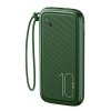 USAMS Powerbank PB56 10000mAh 2xUSB /USB-C / MicroUSB Fast Charge zielony/ dark green 10KCD15003 (US-CD150)