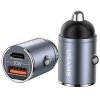 USAMS Ład. sam. 1xUSB+1xUSB-C C38 30WPD Fast Charge z wbudowanym pieścieniem stalowy/tarnish CC206CC01 (US-CC206)