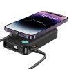 USAMS Powerbank ze zwijanym kablem USB-CRetractable 10000 mAh PD 20W Fast Charge XY Series czarny/black 10KCD22401(US-CD224)