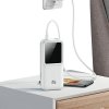 USAMS Powerbank z wbudowanymi kablamiUSB-C+Lightning 30000 mAh 20W PD+Qc 3.0 Fast Charge X-chel Series czarny/black 30KCD21301 (