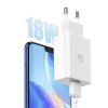 USAMS Ład. siec. 18W + kabel Micro/USB-A1m Fast Charging biały/white series SC SCXLTZ01