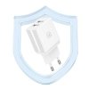 USAMS Ład. siec. 2xUSB-A + kabel USB-C/USB-A Fast Charging biały/white series HC HCXLTZ03