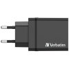 Verbatim Ładowarka sieciowa 30W 3xUSB-A/USB-C PD 3.0 CHR-30EU2 czarny/black 49700