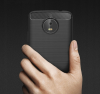 Carbon Case etui do Motorola Moto G6 PLUS elastyczny silikonowy karbonowy pokrowiec czarne
