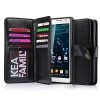 FYY Samsung Galaxy NOTE 3 - Etui book case ze smyczką i miejscem na 9 kart (black)