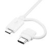 SAMSUNG EP-DG930DWE ORYGINALNY KABEL USB-MICRO USB - TYP C 3.1  FAST CHARGE dł.1,5m GALAXY A3 2017, A5 2017, A7 2017 S8 S8+ Note 8 (biały)