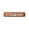 DUPLIKAT: iCarer CE Premium Leather Folio Case skórzane etui iPhone 14 z klapką magnetyczne MagSafe brązowy (WMI14220713-BN)