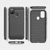 Carbon Case elastyczne etui pokrowiec Samsung Galaxy M30s / Galaxy M21 czarny