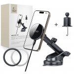 Tech-Protect V10 – Bezprzewodowa Ładowarka Samochodowa MagSafe 15W (Uchwyt 2w1: Kratka & Kokpit)