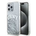 DKNY DKHCP15LLBNAET iPhone 15 Pro6.1 biały/white hardcase Liquid Glitter Big Logo