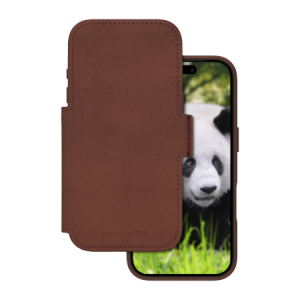 dbramante 1928 Lynge MS - skórzane etui ochronne do iPhone 17 Pro kompatybilne z MagSafe (dark tan)