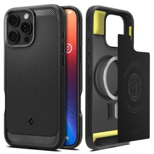 ETUI SPIGEN  RUGGED ARMOR MAG MAGSAFE IPHONE 16 PRO MATTE BLACK