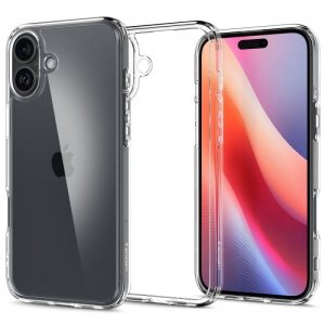 ETUI SPIGEN  ULTRA HYBRID IPHONE 16 CRYSTAL CLEAR