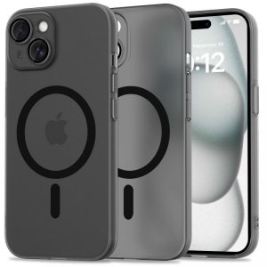 ETUI TECH-PROTECT  MAGSLIM MAGSAFE IPHONE 15 MATTE/BLACK