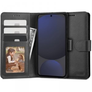 ETUI FUTERAŁ OTWIERANE KSIĄŻKOWE ETUI FUTERAŁ TECH-PROTECT  WALLET SAMSUNG GALAXY S24 FE BLACK