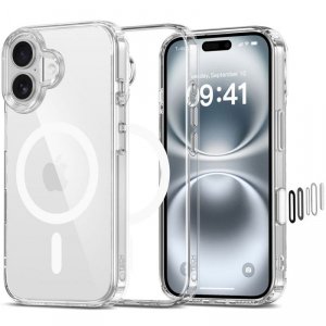 ETUI CASE PLECKI TECH-PROTECT  FLEXAIR HYBRID CC MAGSAFE IPHONE 16 CLEAR